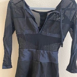 Mesh sexy bodysuit shorts